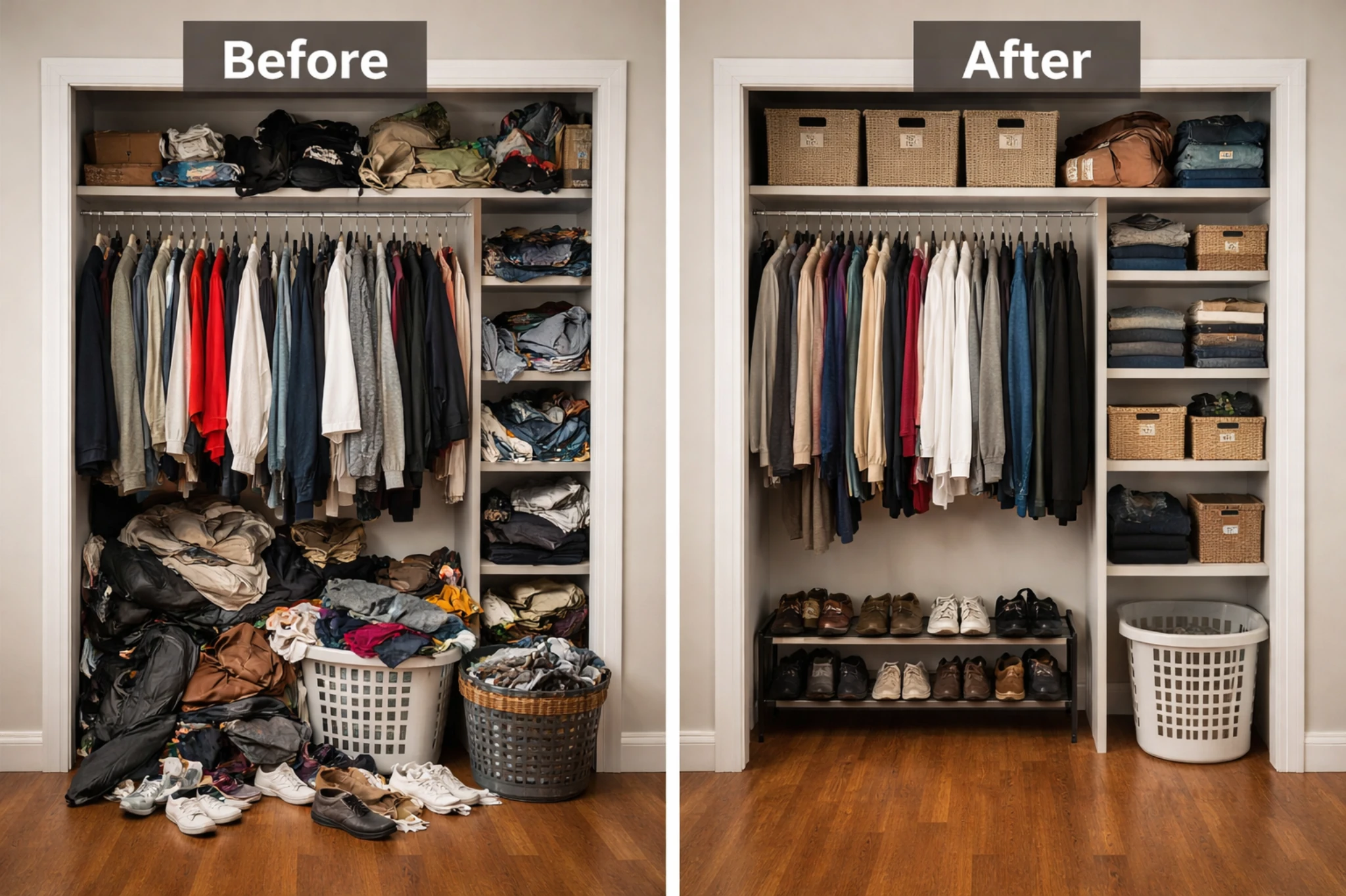 Organized closet